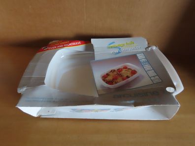 Auflaufform Mikrowellengeschirr OHNE Deckel rechteckig Blumen Arcuisine