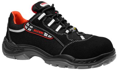 ELTEN Sicherheitsschuhe SENEX ESD S2 schwarz rot Textil Größe 41