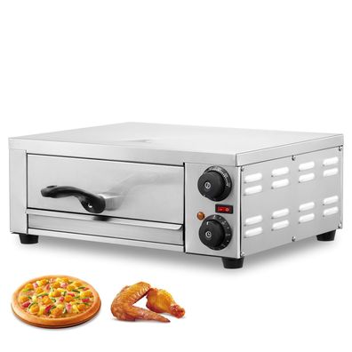 VEVOR Elektrischer Pizzaofen Edelstahl 1-lagig 12 Zoll 1500 W