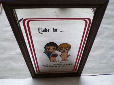 Spiegel Liebe ist... Geburtstag C)1970 United Feature Syndicate Inc 34x23,5cm