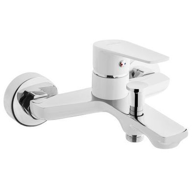 Badewannenarmatur Wasserhahn DOKOS Wannenarmatur für Badezimmer in Weiß