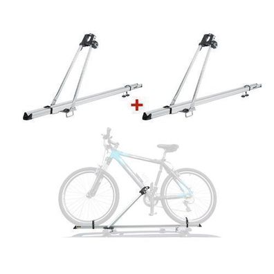 2x Fahrradträger Dachfahrradträger bis 15kg Fahrradhalter Aluminium Fahrräder