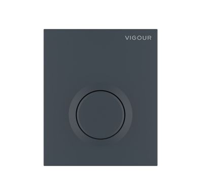Vigour Urinal-Abdeckplatte V1 DON matt-anthrazit für 2-Mengen-Spültechnik