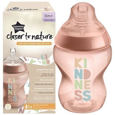 Tommee Tippee Dekorierte Babyflasche Panda, 260 ml