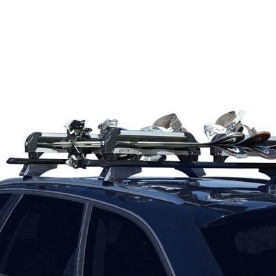Menabo Skiträger Snowboardträger Universal Abschließbar Schwarz 2x