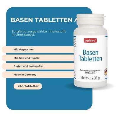 Säure Basen Tabletten (hochkonzentriert) - 240 Tabletten