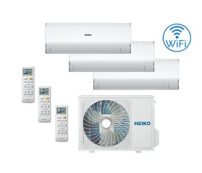 Klimaanlage HEIKO ROSA WHITE 3x 2,6 kW - 3x 9000 BTU Wandgeräte-Set WiFi