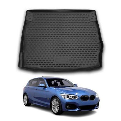 Kofferraummatte Kofferraumwanne für BMW 1er F20 2011-2015 Gummi TPE Schwarz
