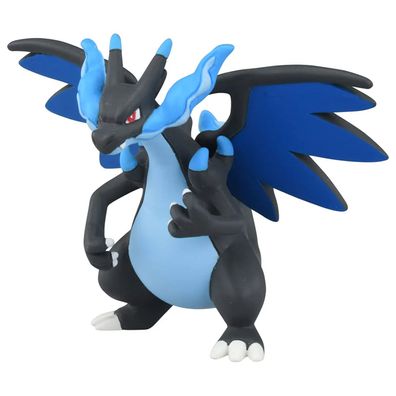 Takara TOMY Mega-Glurak X mit blauen Flammen | PoKéMoN Sammelfigur | 5 cm