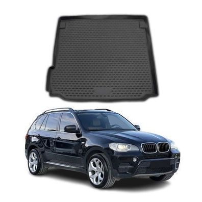 Kofferraummatte Kofferraumwanne für BMW X5 E70 2006-2013 Gummi TPE Schwarz