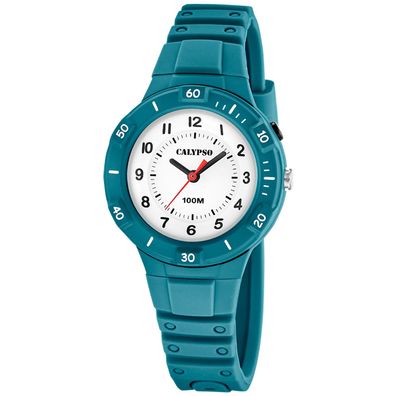 Calypso Quarzuhr für Kinder Petrol 10 bar K5886/1
