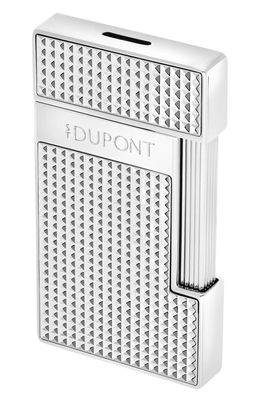 S.T. Dupont Feuerzeug Biggy Diamantspitzen Silberfarben 025210