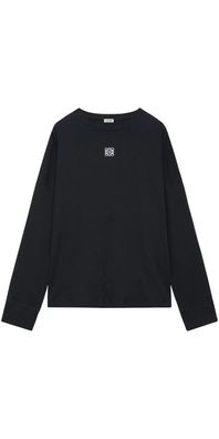 Loewe Oversize Langarm T Shirt Unisex schwarz