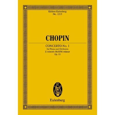 Konzert Nr. 1 e-Moll op. 11 Chopin Studienpartitur Noten