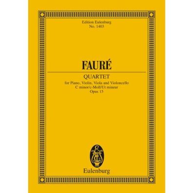 Klavierquartett Nr. 1 c-Moll op. 15 Fauré Studienpartitur Noten