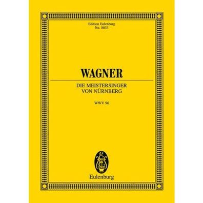 Die Meistersinger von Nürnberg WWV 96 Wagner Studienpartitur Noten