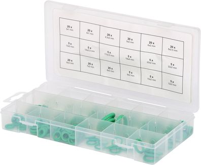 KS TOOLS Sortiment O-Ringe, HNBR, Innen Ø 3-22mm, 225-tlg