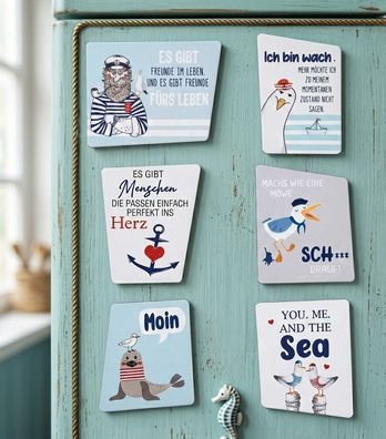 Maritimes Magnet-Highlight „Nordlicht-Momente“ - Kühlschrankmagnete