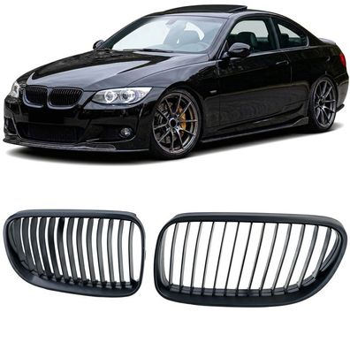 Sport Kühlergrill Frontgrill Schwarz passt für 3er BMW E92 E93 LCI 2010-2013