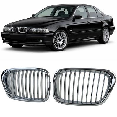 Sport Kühlergrill Frontgrill Chrom passt für 5er BMW E39 Limo Touring 1995-2003