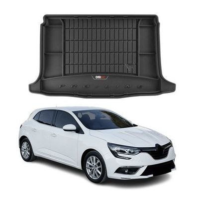 OMAC Gummi Kofferraumwanne für Renault Megane Schrägheck 2015-2025 TPE Schwarz