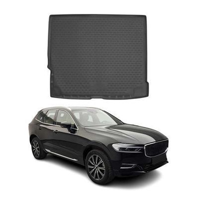 Kofferraummatte Kofferraumwanne für Volvo XC60 2017-2025 Gummi TPE Schwarz 1 tlg