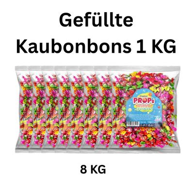 8kg gefüllte Kaubonbons einzeln verpackt Fruchtmix Wurfmaterial