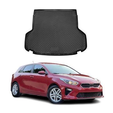 Kofferraummatte Kofferraumwanne für Kia Ceed SW 2005-2021 Gummi TPE Schwarz
