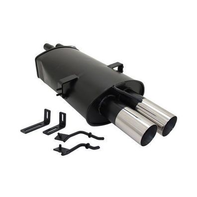 Novus Sportauspuff für BMW E46 320 / 325 / 330 2x76mm RL-Design mit ABE