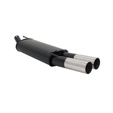 Novus Sportauspuff für Opel Corsa D 2x76mm RL-Design Endschalldämpfer mit ABE