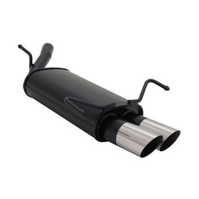 Novus Sportauspuff für Opel Corsa C 2x76mm MS-Design Endschalldämpfer mit ABE