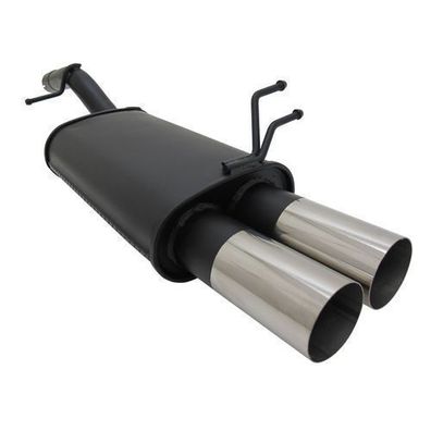 Novus Sportauspuff für Ford Fiesta MK6 JH / JD 2x76mm RL-Design mit ABE