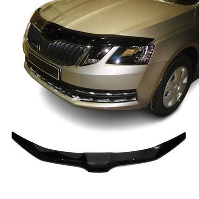 Motorhaube Deflektor Insekten Steinschlagschutz für Skoda Octavia 2017-20 Dunkel