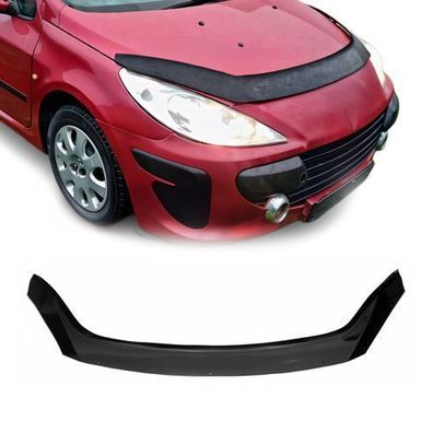 Motorhaube Deflektor Insekten Steinschlagschutz für Peugeot 307 2005-2008 Dunkel