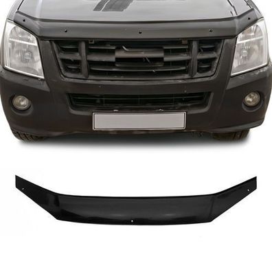 Motorhaube Deflektor Steinschlagschutz für Isuzu D-Max II 2012-2019 Schwarz