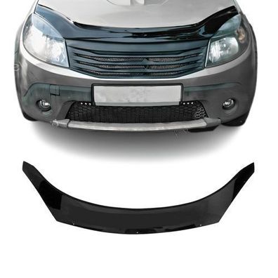 Motorhaube Deflektor Insekten Steinschlagschutz für Dacia Sandero 2008-12 Dunkel