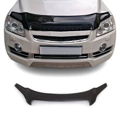 Motorhaube Deflektor Insektenschutz für Chevrolet Captiva 2006-2011 Dunkel