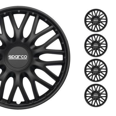 Sparco Radkappen 15 Zoll Roma Schwarz 4tlg