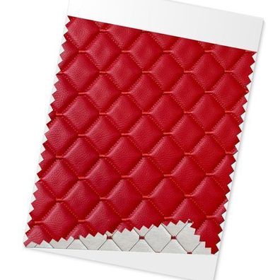 Polsterstoff Kunstleder Sitzpolster Autostoff Gesteppt Autopolsterstoff Rot