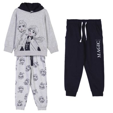 Disney Frozen 2 Jogginganzug für Mädchen – 3-teiliges Set aus Baumwollmix