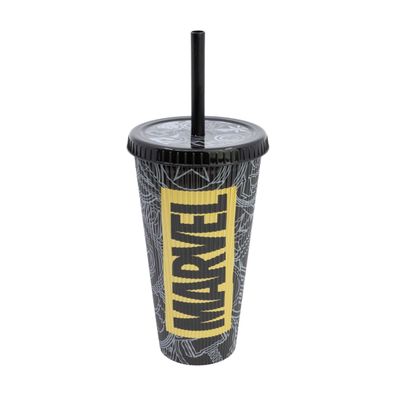 Marvel Golden Treasure Trinkbecher 790 ml mit strukturierter Oberfläche und Deckel