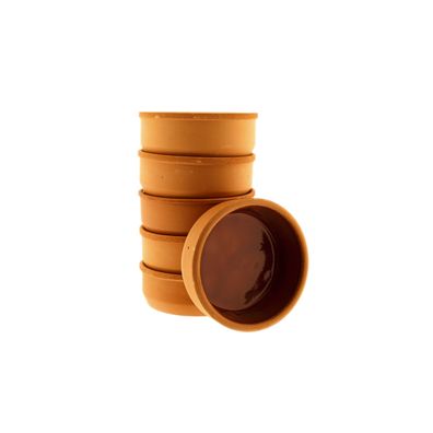 Tonschalen für Tapas, Güvec oder Gratin - 6er Set, ø12 x 4 cm
