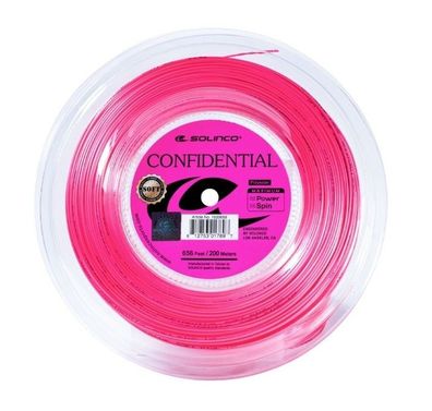Solinco Confidential Soft Pink 1,20 mm 200 m Tennissaiten Tennis Strings