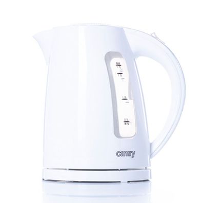 Camry CR 1255 Wasserkocher 2200 W - 1,7 L, 360° drehbar, Weiß