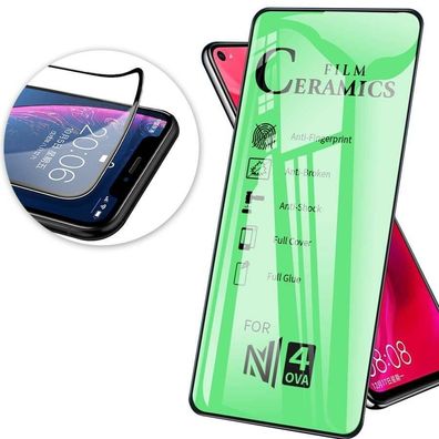 Schutzglas 9D Full Covered Keramik kompatibel mit Samsung Galaxy A24 Premium Tempe