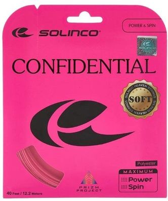 Solinco Confidential Soft Pink 16L 12,2 m 1,25 mm Tennissaiten