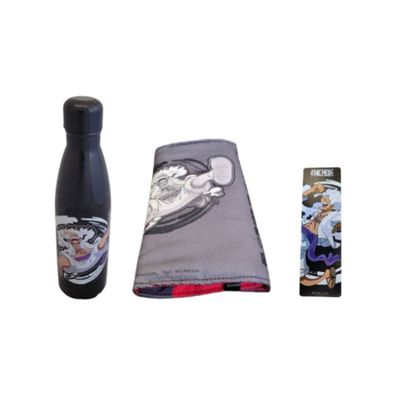 One Piece Geschenkset Thermosflasche mit Manga Schutzhülle und Lesezeichen