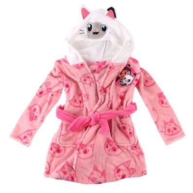 Gabby’s Dollhouse Kinder Bademantel – Coral Fleece 100 % Polyester