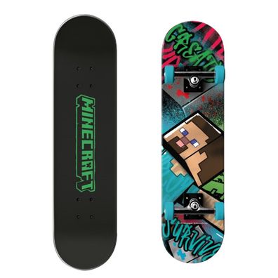 Minecraft Skateboard 79 x 20 x 10 cm mit PU Rollen 92A ABEC 11 Lager