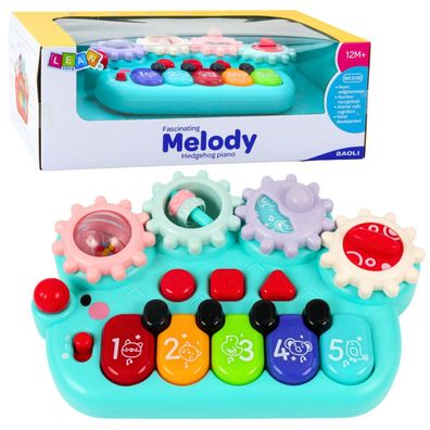 Lean Interaktive Kinderklavier-Zahnräder Blau